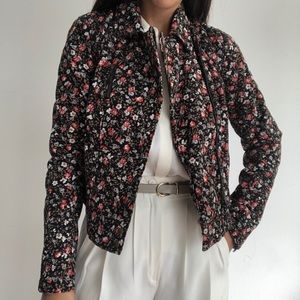 Anthro Hei Hei floral moto jacket US 6